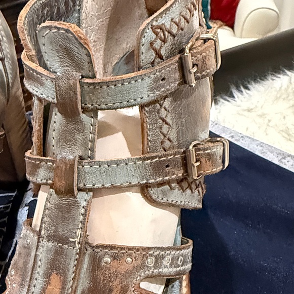 Freebird by Steven Distressed Connor Sandal Heels in ICE - Picture 11 of 14